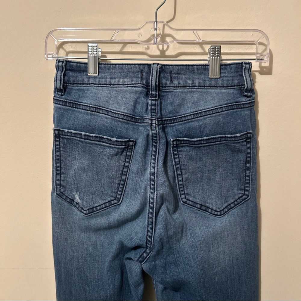 Oasis By Eunina Jeans Women’s Juniors 3 Distressed Faded Skinny - Picture 3 of 13